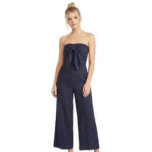 Bepop Women's Blue Pants Size Large Linen Blend be you be‎ free Casual Attire